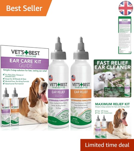Dog ear cleaner kit - dog, natural