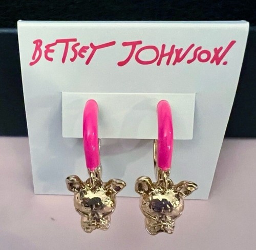 Betsey johnson pink enamel - johnson,
