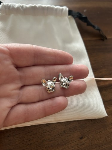 Silver toned french bulldog - toned,