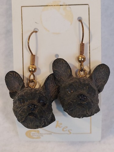 French bulldog dangle earrings - dangle,