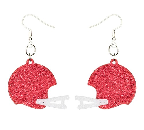 Football helmet earrings - football,