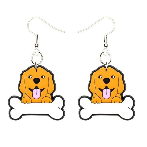 Golden retriever earrings - retriever,