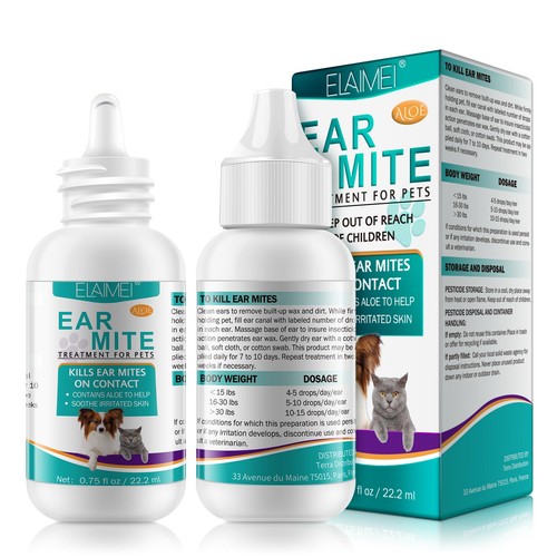 Dog ear cleaner drops pet - dog,